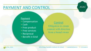 Sponsored Blog Post Ads ASAI Payment and Control